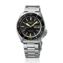 Load image into Gallery viewer, Seiko 5 Sport Automatic SKX Series Black Dial Silver Steel Strap Watch for Men - SRPK99K1