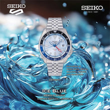 Load image into Gallery viewer, Seiko 5 Sports Automatic GMT SKX Sports Style Asia Exclusive Limited Edition Ice Blue Dial Silver Steel Strap Watch For Men - SSK029K1