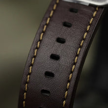 Load image into Gallery viewer, Seiko 5 Sports SKX GMT Automatic Mocha Black Dial Brown Leather Strap Watch For Men - SSK036K1