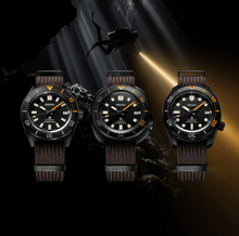 Load image into Gallery viewer, Seiko Prospex Black Series 1965 Limited Edition Black Dial Brown NATO Strap Watch For Men - SPB253J1