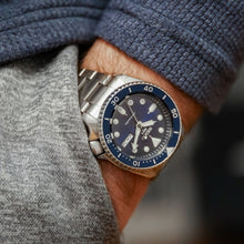 Load image into Gallery viewer, Seiko 5 Sports Automatic Analog Blue Dial Silver Steel Strap Watch For Men - SRPD51K1