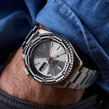 Load image into Gallery viewer, Seiko 5 Sports Special Edition Silver Dial Silver Steel Strap Watch For Men - SRPK09K1