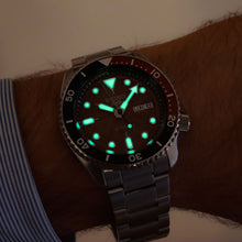 Load image into Gallery viewer, Seiko 5 Sports Sonar Special Edition Brown Dial Silver Steel Strap Watch For Men - SRPJ47K1