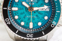 Load image into Gallery viewer, Seiko 5 Sports SKX Skeleton Green Dial Silver Steel Strap Watch For Men - SRPJ45K1