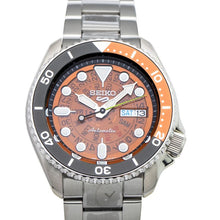 Load image into Gallery viewer, Seiko 5 Sports Sonar Special Edition Brown Dial Silver Steel Strap Watch For Men - SRPJ47K1