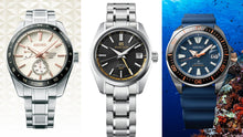 Load image into Gallery viewer, Seiko Presage Sharp Edged Series Automatic GMT Champagne Dial Silver Steel Strap Watch For Men - SPB273J1