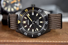 Load image into Gallery viewer, Seiko Prospex Black Series 1965 Limited Edition Black Dial Brown NATO Strap Watch For Men - SPB253J1