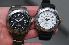 Load image into Gallery viewer, Seiko Shogun Prospex Titanium Divers Automatic White Dial Black Rubber Strap Watch For Men - SPB191J1