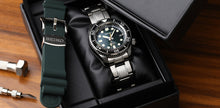 Load image into Gallery viewer, Seiko Prospex 140th Anniversary Limited Divers Green Dial Silver Steel Strap Watch For Men - SPB207J1