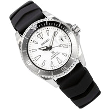 Load image into Gallery viewer, Seiko Shogun Prospex Titanium Divers Automatic White Dial Black Rubber Strap Watch For Men - SPB191J1
