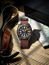 Load image into Gallery viewer, Seiko Prospex Black Series 1965 Limited Edition Black Dial Brown NATO Strap Watch For Men - SPB253J1