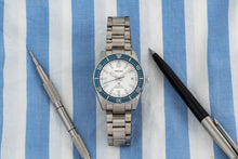 Load image into Gallery viewer, Seiko Prospex Diver 140th Anniversary Limited Edition White Dial Silver Steel Strap Watch For Men - SPB213J1