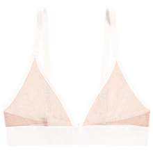 Load image into Gallery viewer, Sieve Triangle Bra in Buff + White
