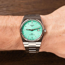 Load image into Gallery viewer, Tissot PRX Powermatic 80 Automatic Mint Green Dial Silver Steel Strap Watch for Men - T137.407.11.091.01