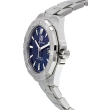 Load image into Gallery viewer, Tag Heuer Aquaracer Automatic Blue Dial Silver Steel Strap Watch for Men - WAY2112.BA0928