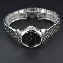 Load image into Gallery viewer, Tissot Le Locle Automatic Lady Black Dial Silver Steel Strap Watch For Women - T006.207.11.058.00