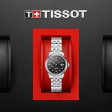Load image into Gallery viewer, Tissot Le Locle Automatic Diamonds Mother of Pearl Black Dial Silver Steel Strap Watch For Women - T006.207.11.126.00