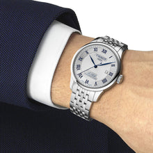 Load image into Gallery viewer, Tissot Le Locle Powermatic 80 Silver Dial Silver Steel Strap Watch for Men - T006.407.11.033.03