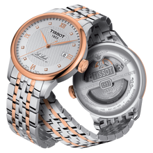 Load image into Gallery viewer, Tissot Le Locle Powermatic 80 Diamonds Silver Dial Two Tone Steel Strap Watch For Men - T006.407.22.036.01