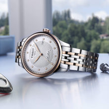Load image into Gallery viewer, Tissot Le Locle Powermatic 80 Diamonds Silver Dial Two Tone Steel Strap Watch For Men - T006.407.22.036.01