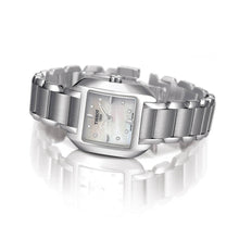 Load image into Gallery viewer, Tissot T Wave Diamonds Mother of Pearl Dial Silver Steel Strap Watch for Women - T02.1.285.74