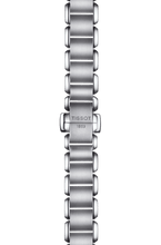 Load image into Gallery viewer, Tissot T Wave Black Dial Silver Steel Strap Watch for Women - T02.1.285.52