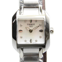 Load image into Gallery viewer, Tissot T Wave Diamonds Mother of Pearl Dial Silver Steel Strap Watch for Women - T02.1.285.74