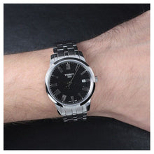 Load image into Gallery viewer, Tissot T Classic Dream Black Dial Silver Steel Strap Watch for Men - T033.410.11.053.01