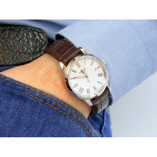 Load image into Gallery viewer, Tissot T Classic Dream White Dial Brown Leather Strap Watch for Men - T033.410.16.013.01