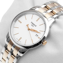 Load image into Gallery viewer, Tissot T Classic Dream White Dial Two Tone Steel Strap Watch for Men - T033.410.22.011.01