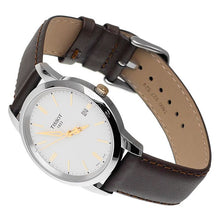 Load image into Gallery viewer, Tissot T Classic Dream White Dial Brown Leather Strap Watch for Men - T033.410.26.011.01