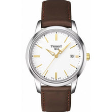 Load image into Gallery viewer, Tissot T Classic Dream White Dial Brown Leather Strap Watch for Men - T033.410.26.011.01