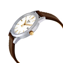 Load image into Gallery viewer, Tissot T Classic Dream White Dial Brown Leather Strap Watch for Men - T033.410.26.011.01
