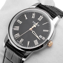 Load image into Gallery viewer, Tissot T Classic Dream Black Dial Black Leather Strap Watch for Men - T033.410.26.053.01