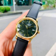 Load image into Gallery viewer, Tissot T Classic Dream Black Dial Black Leather Strap Watch for Men - T033.410.36.051.01