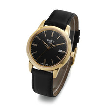 Load image into Gallery viewer, Tissot T Classic Dream Black Dial Black Leather Strap Watch for Men - T033.410.36.051.01