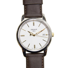 Load image into Gallery viewer, Tissot T Classic Dream White Dial Brown Leather Strap Watch for Men - T033.410.26.011.01