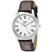 Load image into Gallery viewer, Tissot T Classic Dream White Dial Brown Leather Strap Watch for Men - T033.410.16.013.01