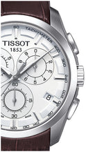 Load image into Gallery viewer, Tissot Couturier Chronograph White Dial Brown Leather Strap Watch For Men - T035.617.16.031.00