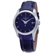 Load image into Gallery viewer, Tissot Couturier Lady Blue Dial Blue Leather Strap Watch for Women - T035.210.16.041.00