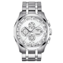 Load image into Gallery viewer, Tissot T Classic Couturier Chronograph White Dial Silver Steel Strap Watch For Men - T101.617.11.031.00