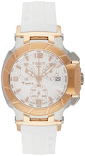 Load image into Gallery viewer, Tissot T Race Chronograph White Dial White Rubber Strap Watch for Women - T048.217.27.017.00