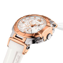 Load image into Gallery viewer, Tissot T Race Chronograph White Dial White Rubber Strap Watch for Women - T048.217.27.017.00