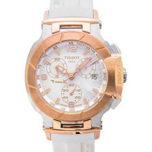 Load image into Gallery viewer, Tissot T Race Chronograph White Dial White Rubber Strap Watch for Women - T048.217.27.017.00