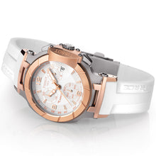 Load image into Gallery viewer, Tissot T Race Chronograph White Dial White Rubber Strap Watch for Women - T048.217.27.017.00