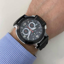 Load image into Gallery viewer, Tissot T Race Chronograph Black Dial Black Rubber Strap Watch for Men - T048.417.27.057.00