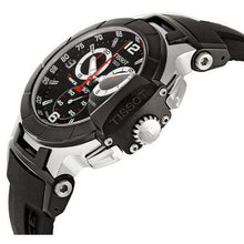 Load image into Gallery viewer, Tissot T Race Chronograph Black Dial Black Rubber Strap Watch for Men - T048.417.27.057.00
