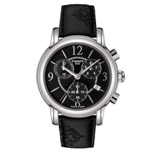 Load image into Gallery viewer, Tissot Dressport Chronograph Black Dial Black Leather Strap Watch for Women - T050.217.17.057.00