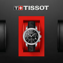 Load image into Gallery viewer, Tissot Dressport Chronograph Black Dial Black Leather Strap Watch for Women - T050.217.17.057.00