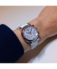 Load image into Gallery viewer, Tissot Dressport Chronograph Mother of Pearl Dial White Leather Strap Watch for Women - T050.217.17.117.00